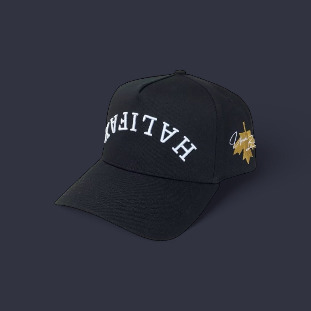Black-Halifax-Snapback-Hat-Angle