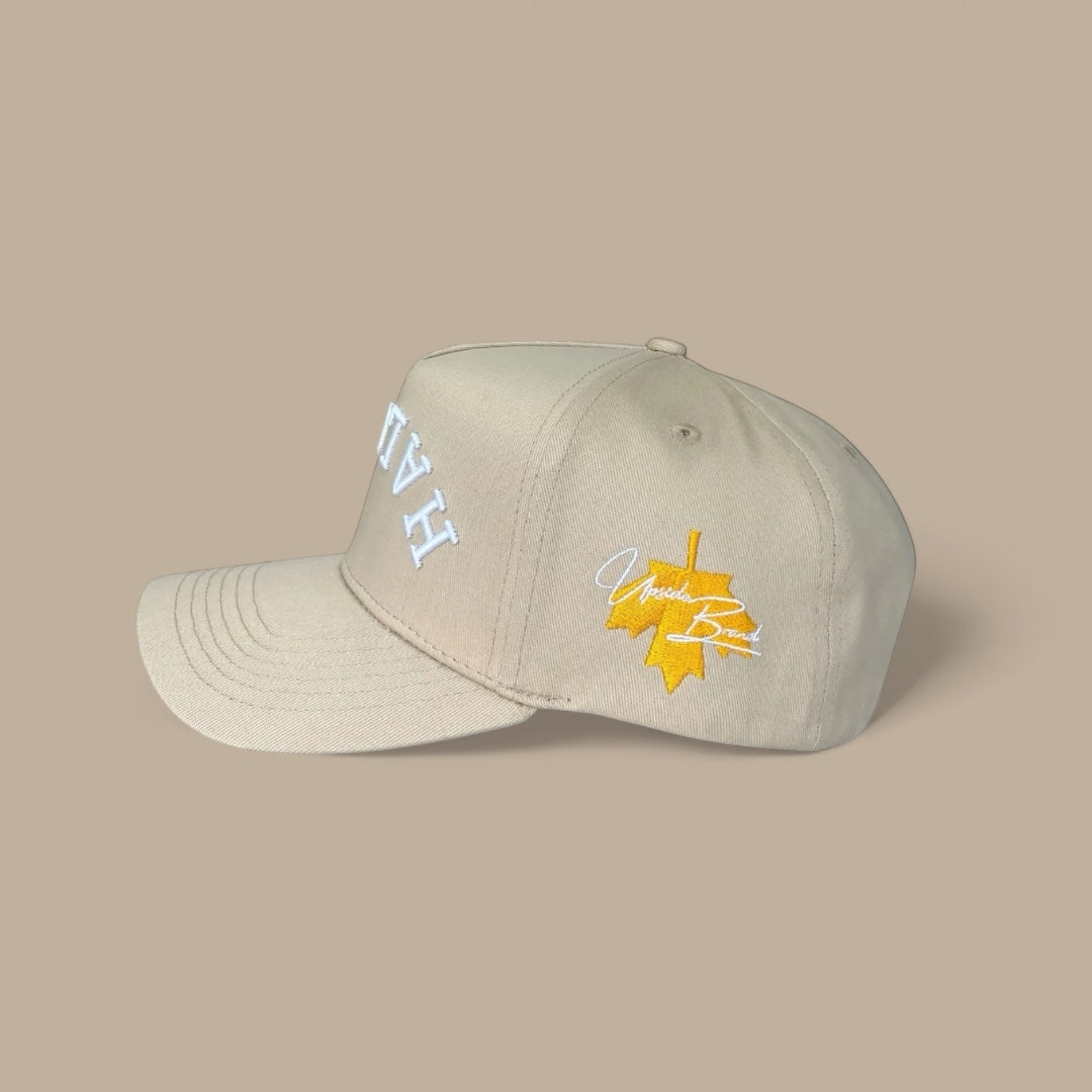 Tan-Halifax-snapback-hat-side