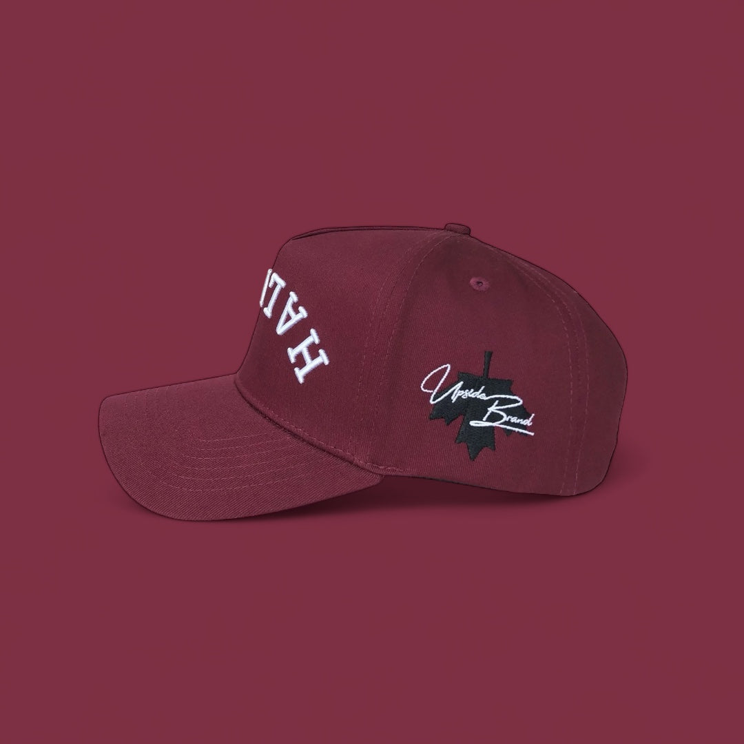 Red-Halifax-SnapBack-hat-sideview