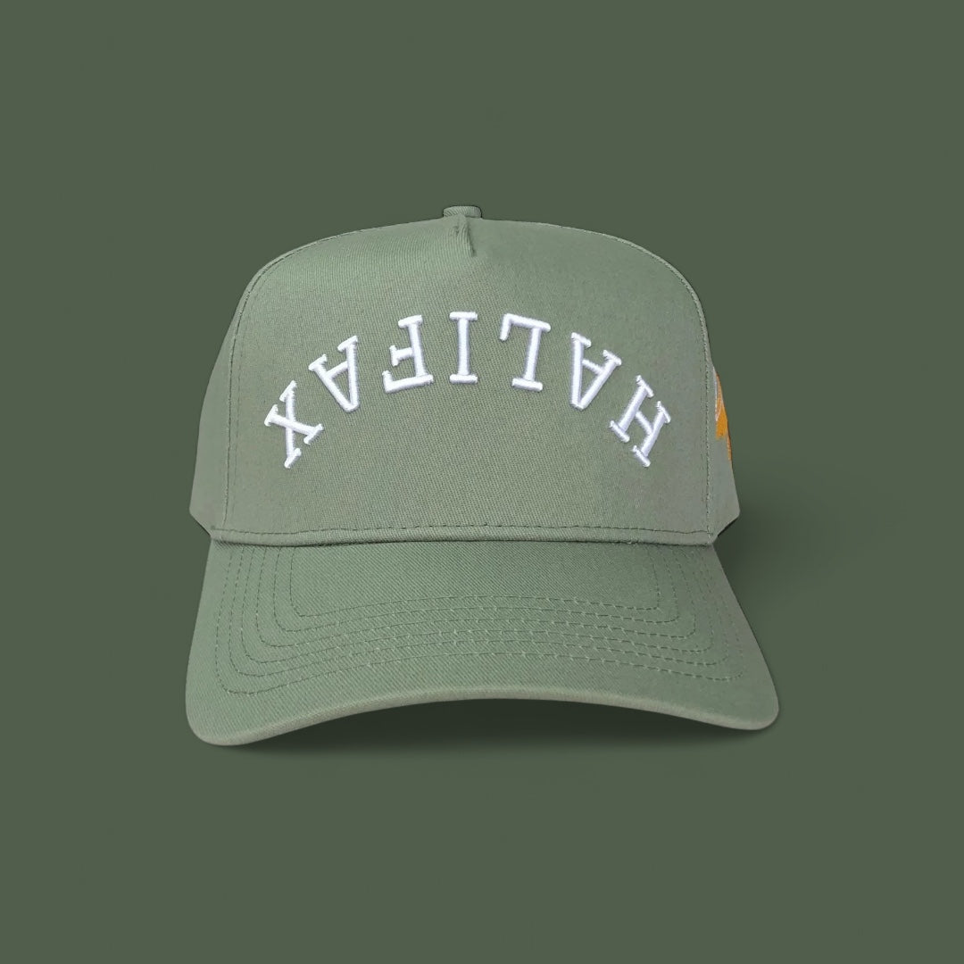 Green-Halifax-Snapback-hat-front
