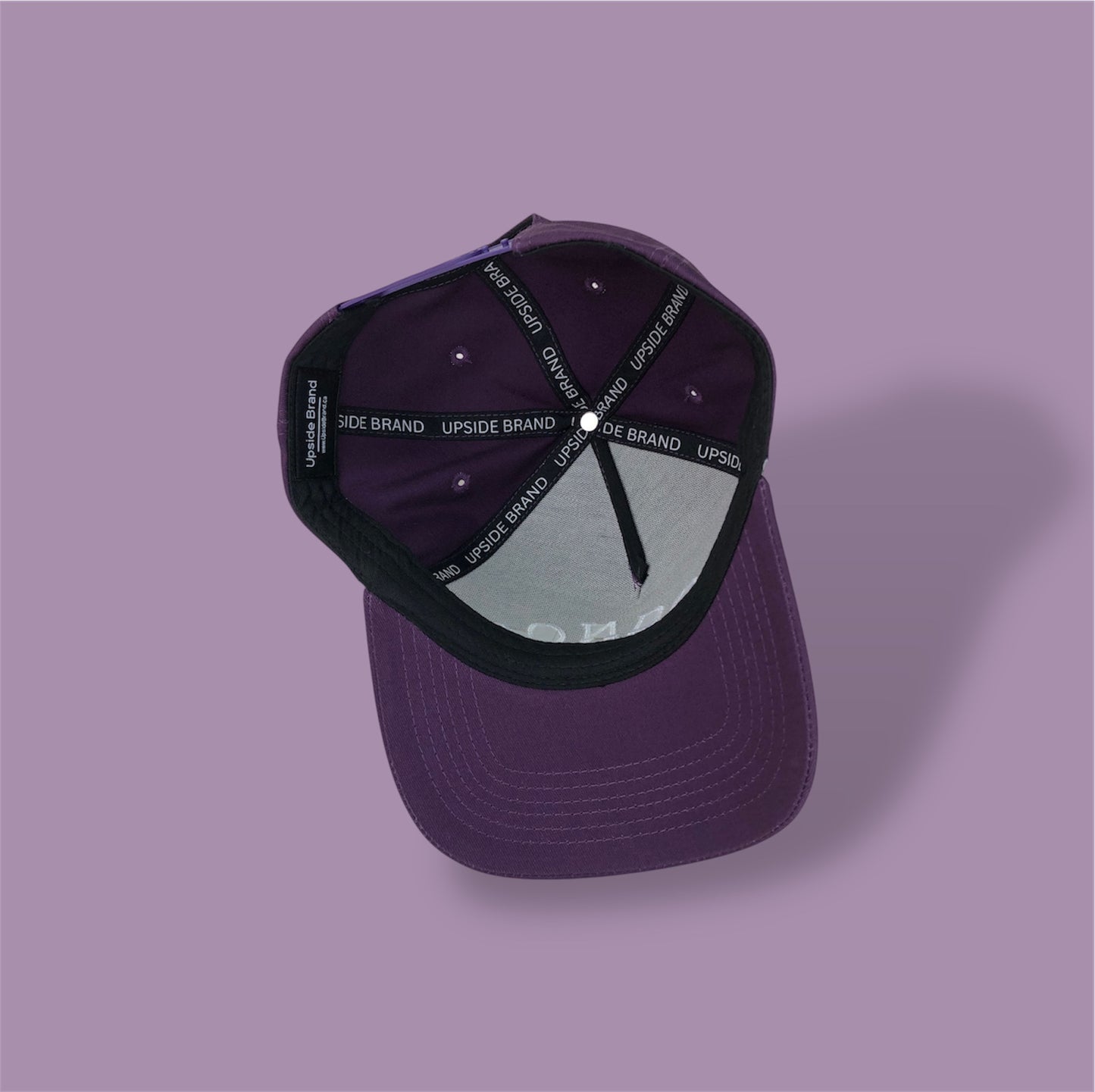 Precurved London Snapback - Purple w/ Rope