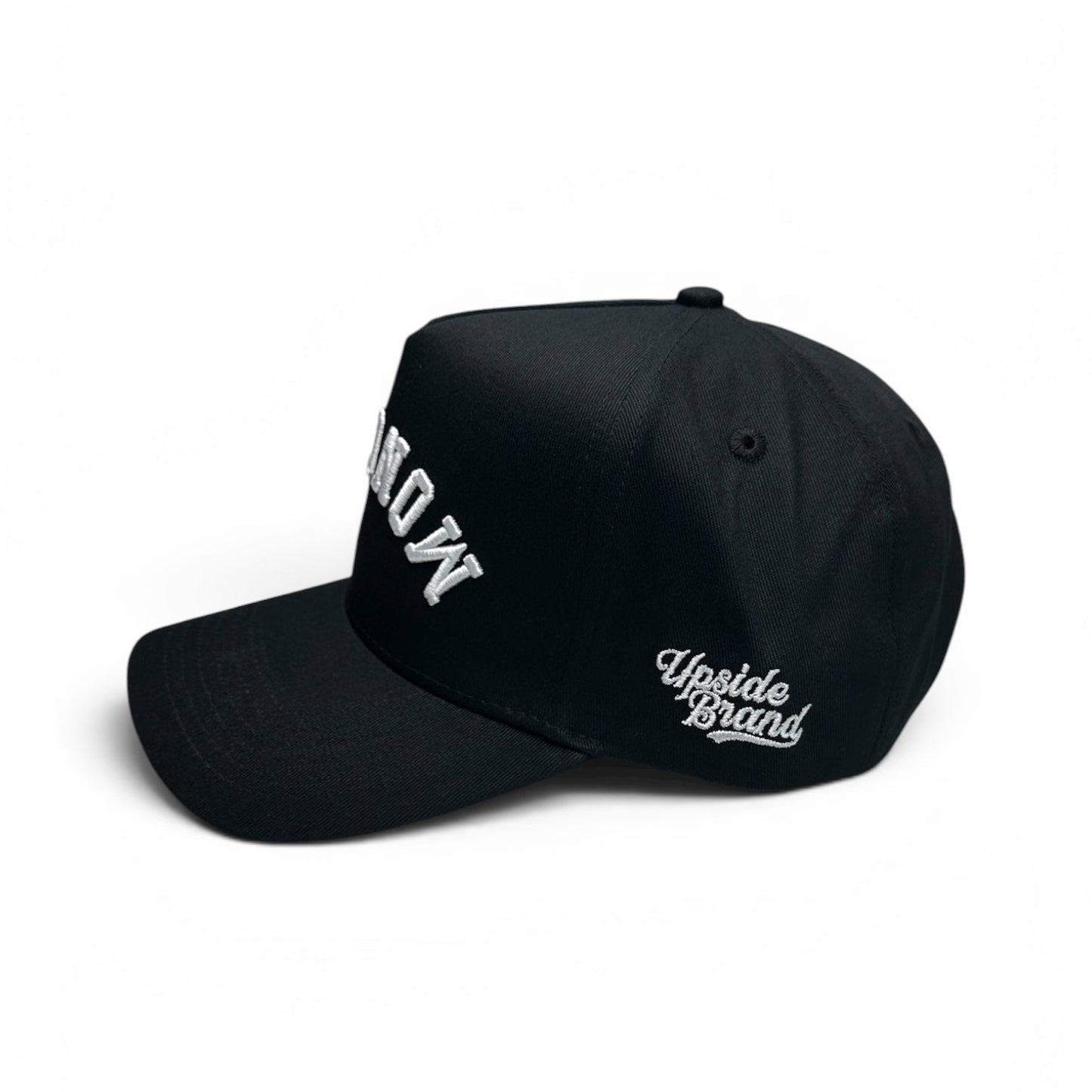 Upside-Down-Moncton-Hat-Upside-Brand-Black-New-Brunswick-Side