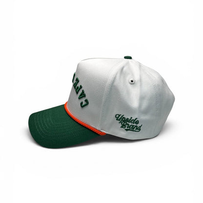Cape-Breton-Snapback-Hat-Upside-Brand-White-Green-Caper-capers-side