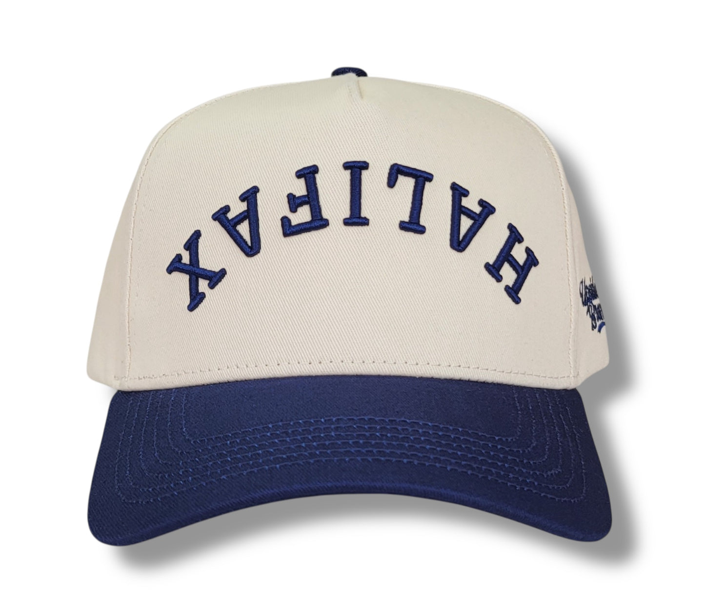 Precurved Halifax Snapback - Atlantic Blue Off White