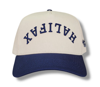 Precurved Halifax Snapback - Atlantic Blue Off White