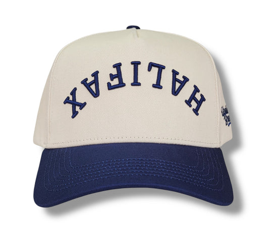 Precurved Halifax Snapback - Atlantic Blue Off White