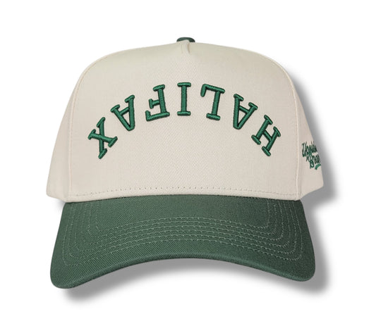 Precurved Halifax Snapback -  Garden Green Off White