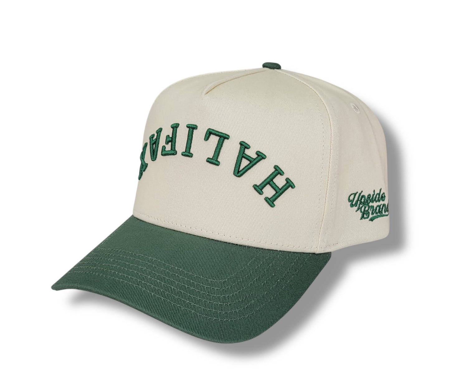 Precurved Halifax Snapback -  Garden Green Off White