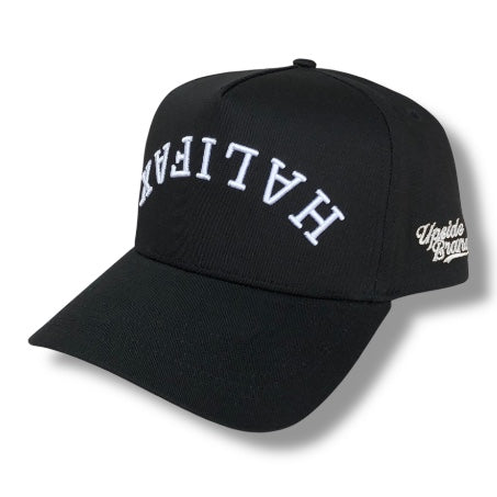 Precurved Halifax Snapback - Argyle Black No Leaf