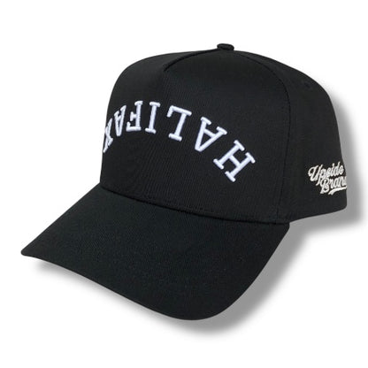 Precurved Halifax Snapback - Argyle Black No Leaf