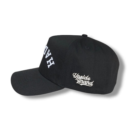 Precurved Halifax Snapback - Argyle Black No Leaf