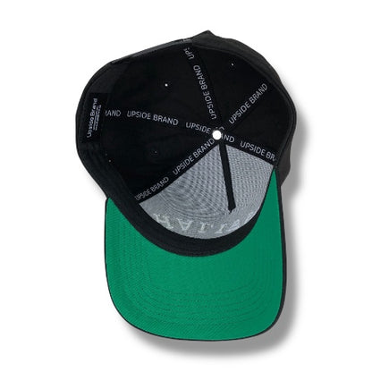 Precurved Halifax Snapback - Argyle Black No Leaf