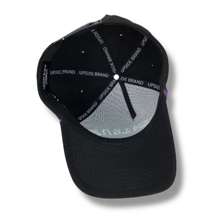 Precurved Mustangs Snapback - Black w/ Rope