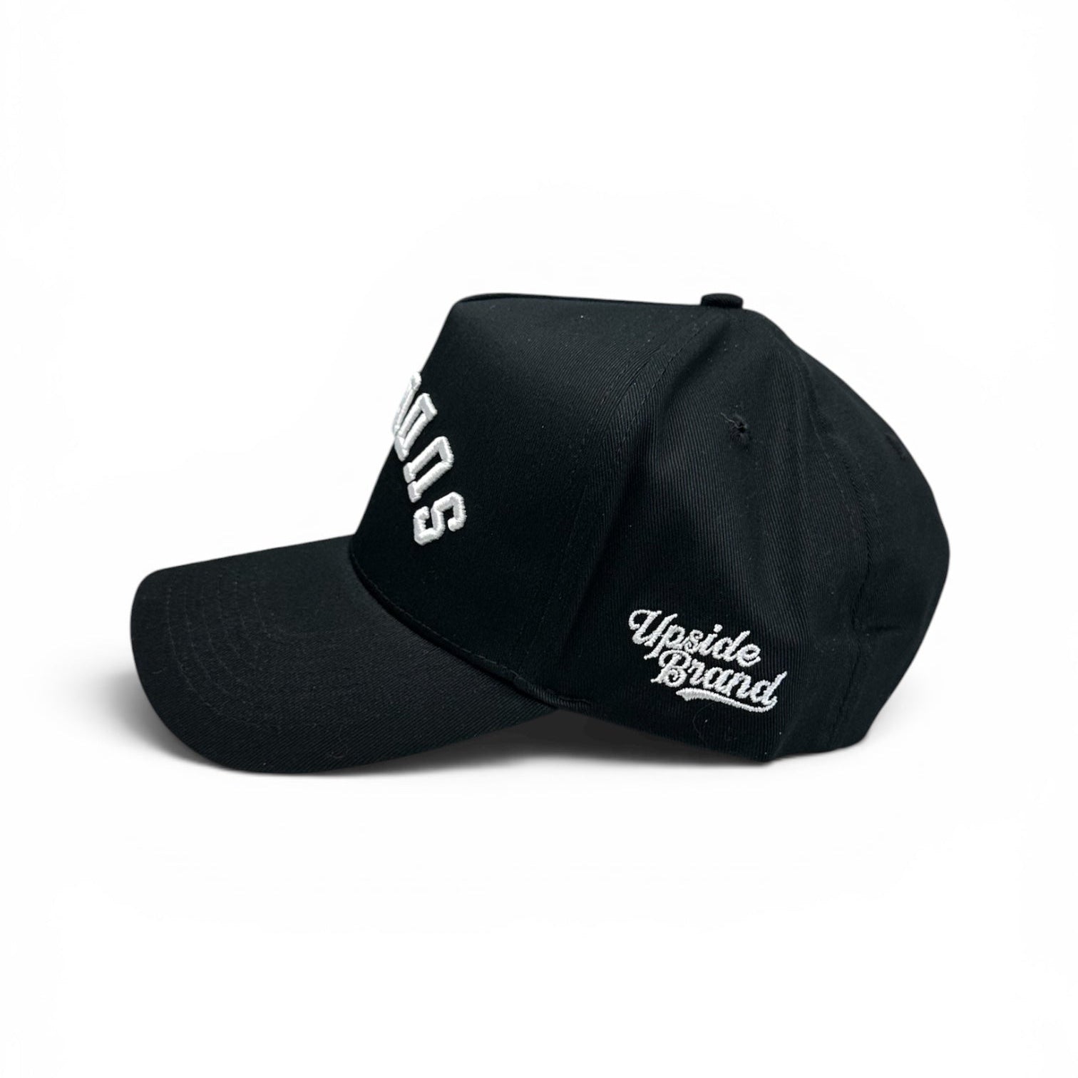 Sudbury-Hat-Snapback-white-black-Upside-Brand-Side